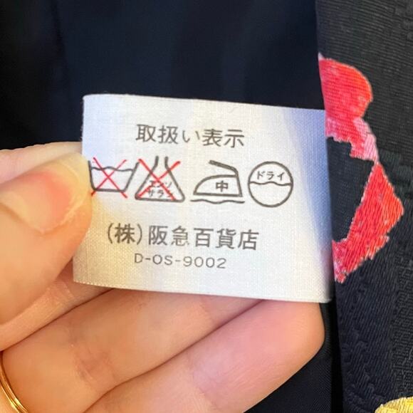 VTG Gres Blazer Women's XS S Black Jacquard Abstract Floral Unique Artsy Artwear - Picture 12 of 16